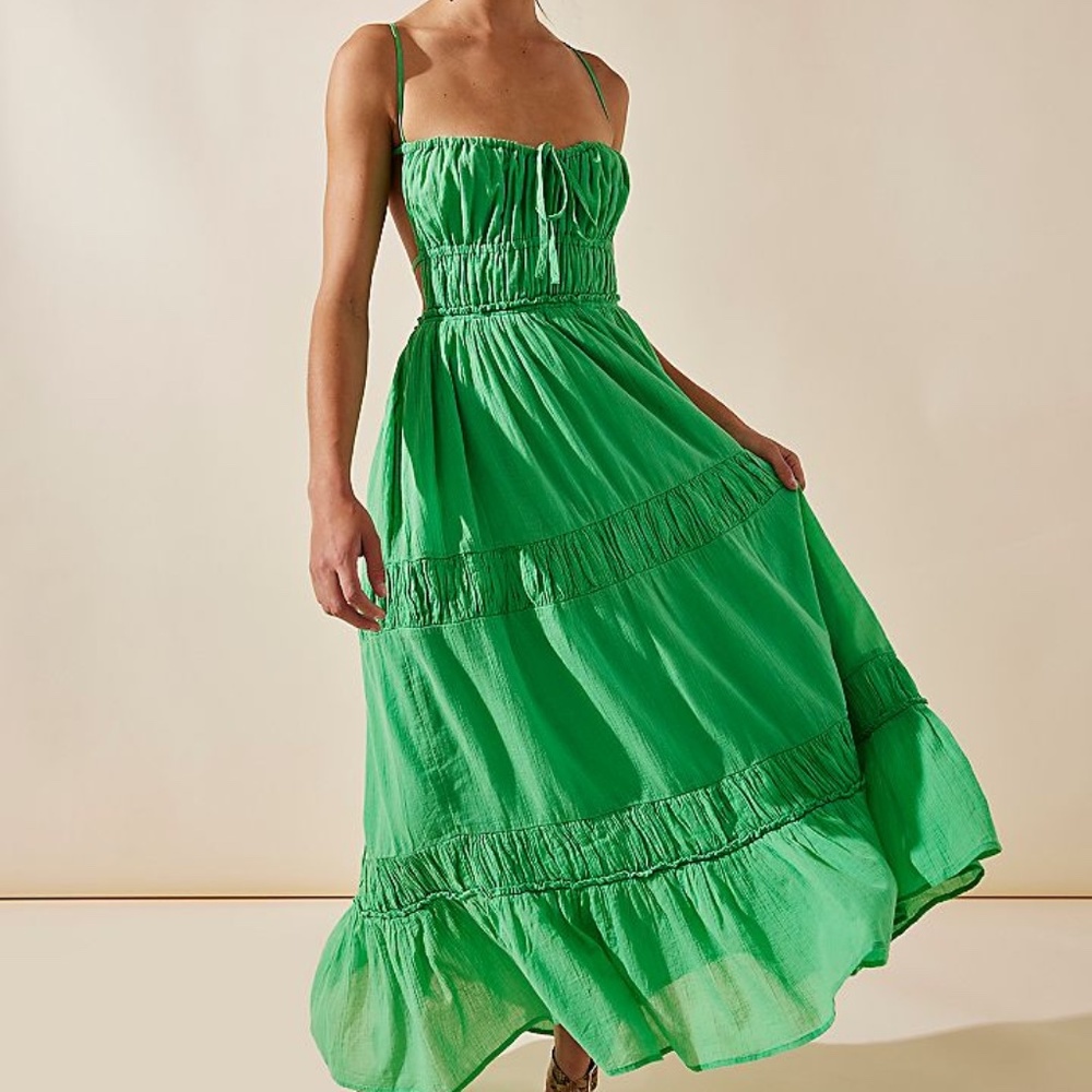 Taking Sides Maxi Dress Free People NWOT XS